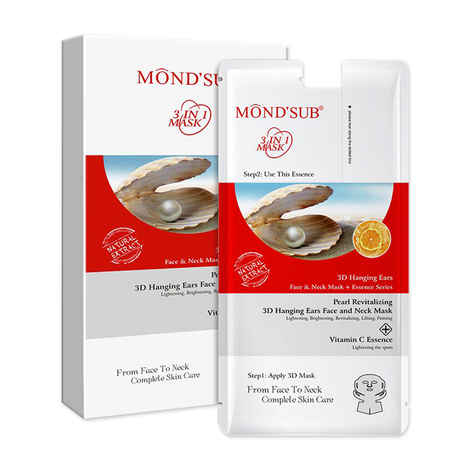 MOND'SUB Pearl Revitalizing 3D Hanging Ear Face&Neck Mask (Sheet 1)