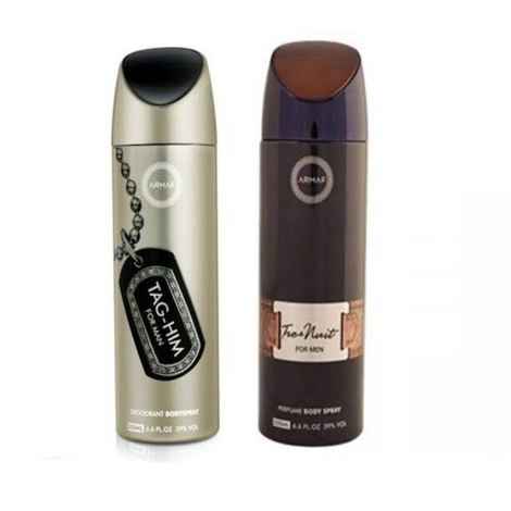 Armaf Tag Him & Tres Nuit Perfume Body Spray For Men (200ml Each)