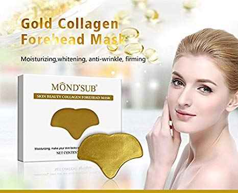Buy Mond'Sub Gold Collagen Forehead Mask Pack Of 10 - Purplle