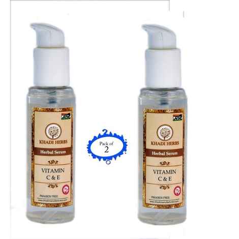 Buy Khadi Herbs Vitamin C & E Serum (120 ml) (Pack Of 2) - Purplle