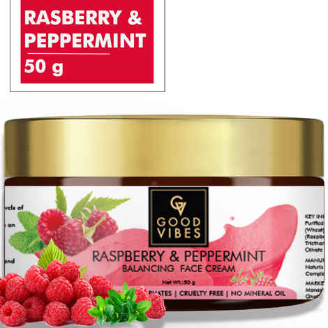 Good Vibes Balancing Face Cream - Raspberry and Peppermint (50 gm)
