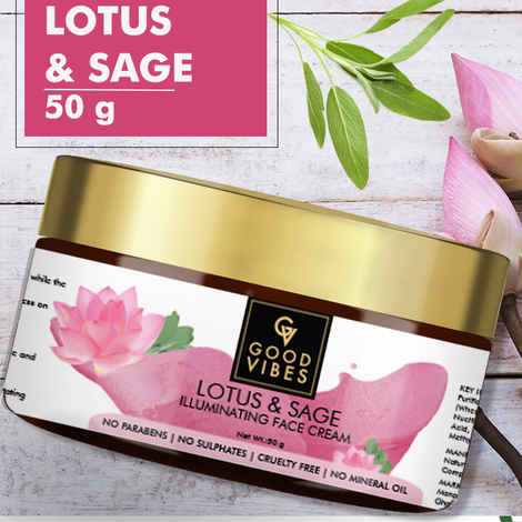Good Vibes Illuminating Face Cream - Lotus & Sage (50 gm)