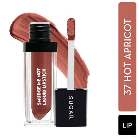 Buy Smudge Me Not Liquid Lipstick - 37 Hot Apricot (Peachy Nude) - Purplle
