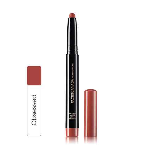 Buy Faces Canada Ultime Pro HD Intense Matte Lips + Primer - Obsessed 15 (1.4 g) - Purplle