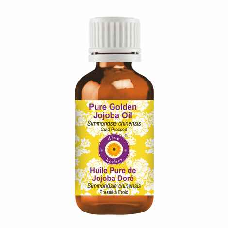 Buy Deve Herbes Pure Golden Jojoba Oil (Simmondsia chinensis) Natural Therapeutic Grade Cold Pressed 30 ml - Purplle