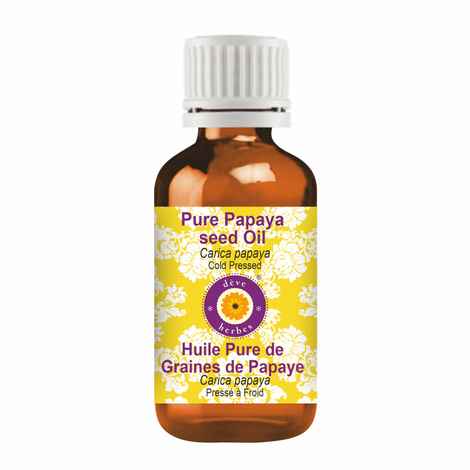 Buy Deve Herbes Pure Papaya seed Oil (Carica papaya) Natural Therapeutic Grade Cold Pressed 50 ml - Purplle