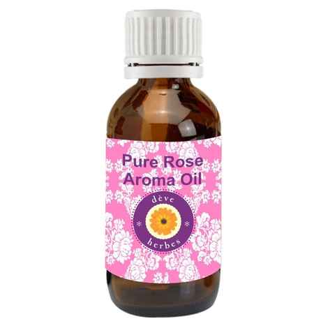 Deve Herbes Pure Rose Aroma Oil (30 ml) (Suitable for Aroma Diffuser) 100% Natural Therapeutic Grade