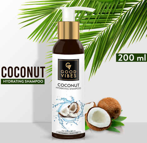 Buy Good Vibes Hydrating Shampoo - Coconut (200 ml) - Purplle