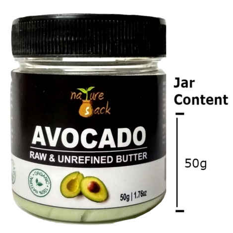 Buy NatureSack's Raw 100% Pure & Unrefined Natural Avocado Butter - 50gm pack - Purplle
