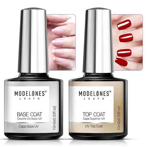 Modelones Soak Off Gel Lacquer Professional Gelpolish Base and Top Coat Varnishes Primer Nail Art Uv Gel Nail Polish (10 ml)