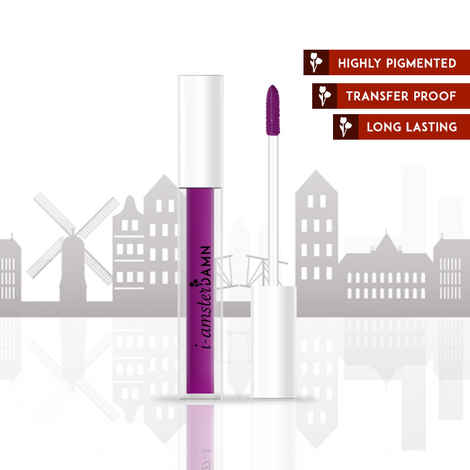 I-AmsterDAMN Liquid Lipstick, Matte, Purple, Tulipa Triumph - Purple Rain 20 (3 ml)