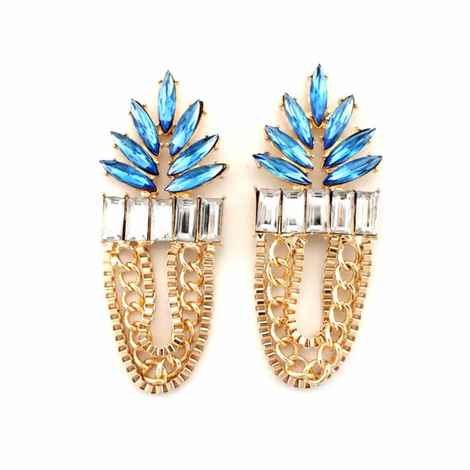 Buy Ferosh Azalea Dangler Earrings - Purplle