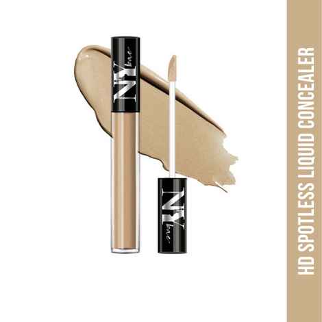 NY Bae HD Spotless Liquid Concealer - Coffee Pretzel 5 (3 ml) | Dark Skin | Yellow Undertone |  Enriched with Oils | Long Lasting