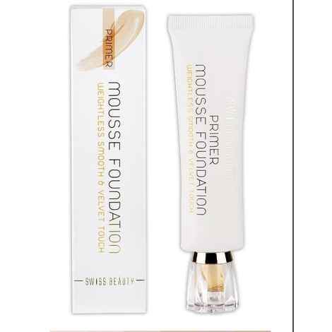 Buy Swiss Beauty Primer Mousse Foundation (Weightless Smooth & Velvet Touch) (40 ml) (Natural Beige) 03 - Purplle