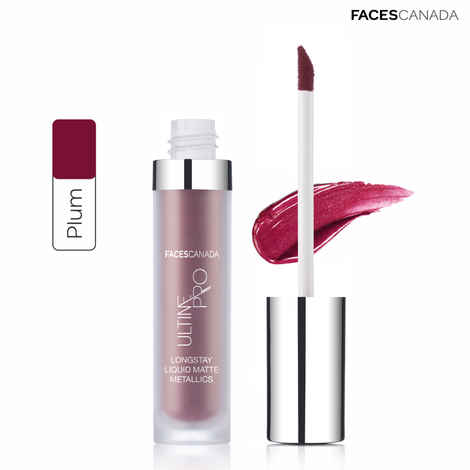 Faces Canada Ultime Pro Longstay Liquid Matte Lipstick - Metallics Plum 03 (6 ml)