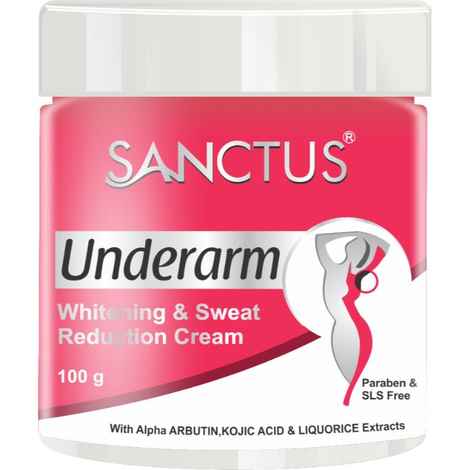 Buy Sanctus Underarm Whitening & Sweat Reduction Cream - (100 g) ( Advanced De-Odourizing With Lasting Effect) - Purplle