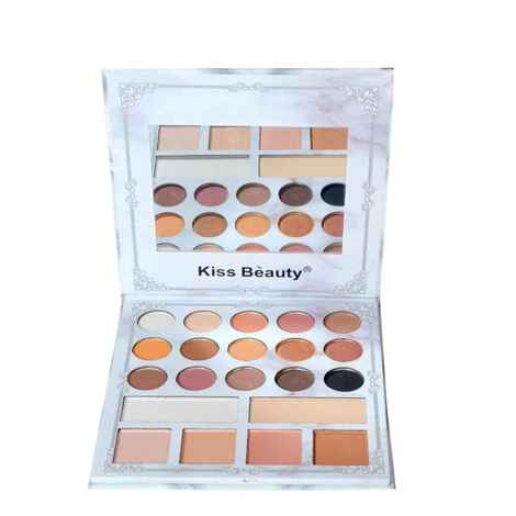 Kiss Beauty 21 Color Eyeshadow and Highlighter Palette (87067-01)