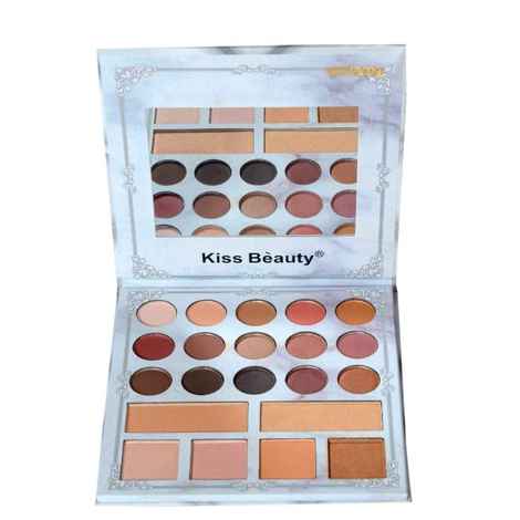 Kiss Beauty 21 Colour Eyeshadow and Highlighter Palette (87067-02)