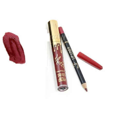 Kiss Beauty Matte Liquid Lip Stick and Lip Liner (11)