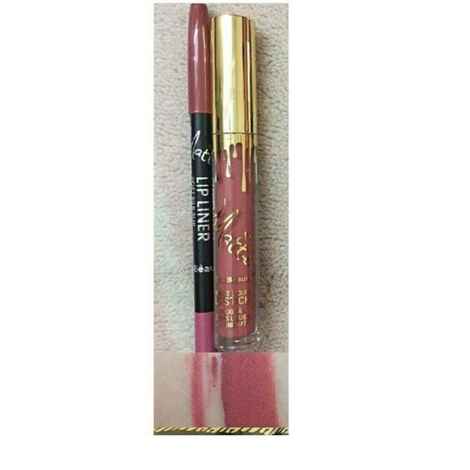 Kiss Beauty Matte Liquid Lip Stick and Lip Liner (05)