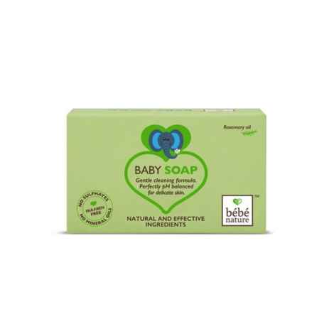 Bebe Nature Natural 100% Veg Baby Soap With Rosemary Oil (100 g)