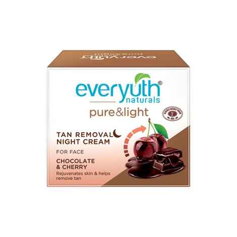 Buy Everyuth Naturals Choco & Cherry Pure & Light Tan Removal Night Cream - Purplle