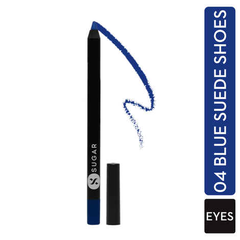 Buy SUGAR Cosmetics Stroke of Genius Heavy-Duty Kohl - 04 Blue Suede Shoes - Purplle