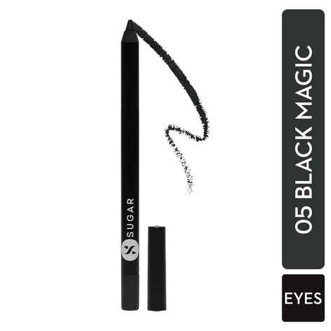 SUGAR Cosmetics Stroke Of Genius Heavy-Duty Kohl with Sharpner | Long Lasting, Smudge Proof & Waterproof Kajal Pencil | Matte Finish | 1.2gm - 05 Black Magic