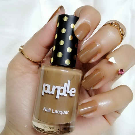 Purplle Nail Lacquer, Brown, Creme - High On Poetry 1 (9 ml)