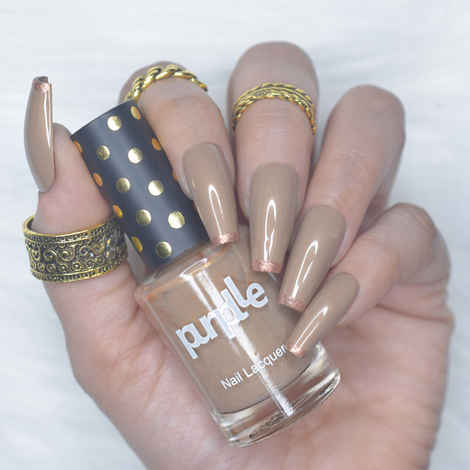 Purplle Nail Lacquer, Brown, Creme - High On Ab Crunching 4 (9 ml)