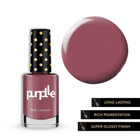 Purplle Nail Lacquer, Red, Creme - High On Binging 5 (9 ml)
