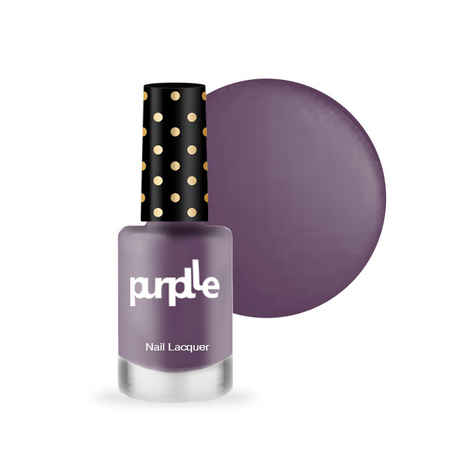 Purplle Nail Lacquer, Purple, Matte - High On Style 4 | No streaks | Chip resistent | Long Lasting | One-swipe Application | Quick Drying | Highly Pigmented (9 ml)