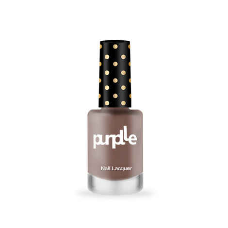 Purplle Nail Lacquer, Brown, Matte - High On Love 8 | No streaks | Chip resistent | Long Lasting | One-swipe Application | Quick Drying | Highly Pigmented (9 ml)