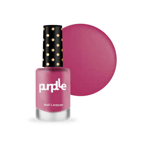 Purplle Nail Lacquer, Pink, Matte - High On Fashion 12 | No streaks | Chip resistent | Long Lasting | One-swipe Application | Quick Drying | Highly Pigmented (9 ml)