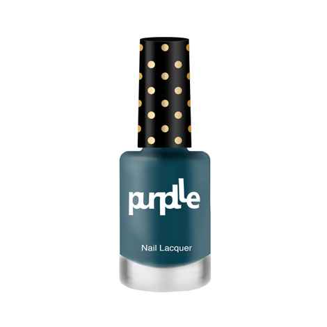 Purplle Nail Lacquer, Blue, Matte - High On Money 13 | No streaks | Chip resistent | Long Lasting | One-swipe Application | Quick Drying | Highly Pigmented (9 ml)