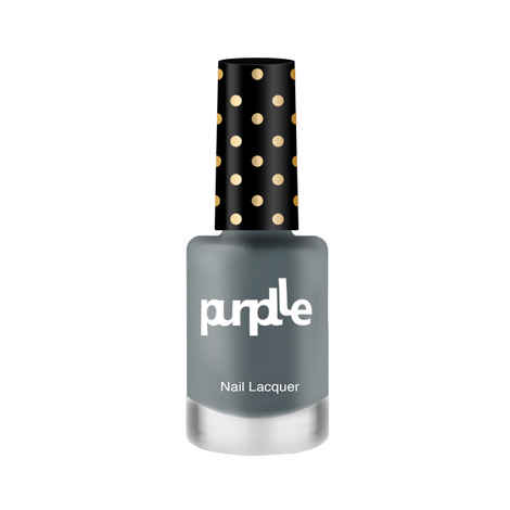 Purplle Nail Lacquer, Black, Matte - High On Gaming 15 | No streaks | Chip resistent | Long Lasting | One-swipe Application | Quick Drying | Highly Pigmented (9 ml)
