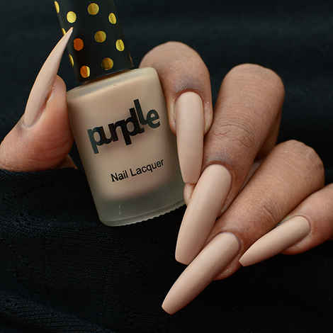 Purplle Nail Lacquer, Nude, Matte - High On Cooking 16 | No streaks | Chip resistent | Long Lasting | One-swipe Application | Quick Drying | Highly Pigmented (9 ml)