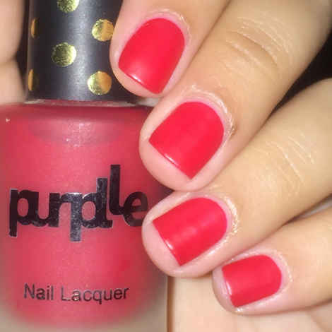 Buy Purplle Nail Lacquer, Red, Matte - High On Baking 17 | No streaks | Chip resistent | Long Lasting | One-swipe Application | Quick Drying | Highly Pigmented (9 ml) - Purplle