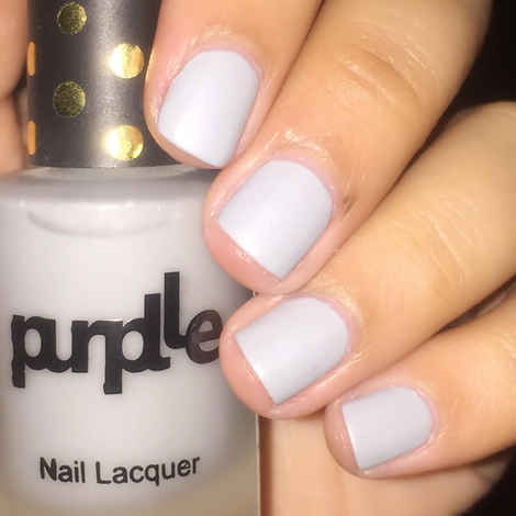 Purplle Nail Lacquer, Grey, Matte - High On Soda 19 | No streaks | Chip resistent | Long Lasting | One-swipe Application | Quick Drying | Highly Pigmented (9 ml)