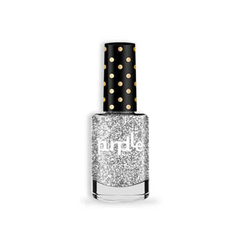 Purplle Nail Lacquer, Sliver, Glitter - High On Mountain Valleys 2 | High Shine | Quick Drying | Consistent Shade | One-swipe Application