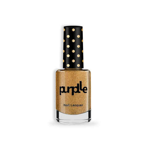 Buy Purplle Nail Lacquer, Golden, Glitter - High On Ferry Lights 10 | High Shine | Quick Drying | Consistent Shade | One-swipe Application - Purplle