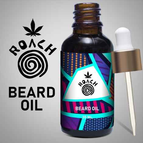 Roach Beard Oil for Men, Beard Oil for Growing Beard Faster, Beard Oil for Patchy Beard, Beard Oil for Dry Skin, Premium Beard Oil (30 ml)