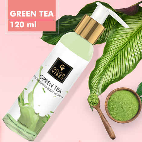 Buy Good Vibes Nourishing Body Lotion - Green Tea (120 ml) - Purplle