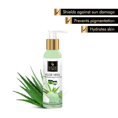 Buy Good Vibes Body Lotion with SPF 24 - Aloe Vera (120 ml) - Purplle