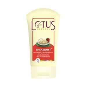 Lotus Herbals Sheamoist Shea Butter & Real Strawberry 24HR Moisturiser | Hydrating | For Dry to Normal Skin Types | 60g
