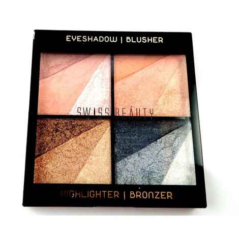 Swiss Beauty Eyeshadow | Blusher |Highlighter | Bronzer (SB-605-04) (10 g)
