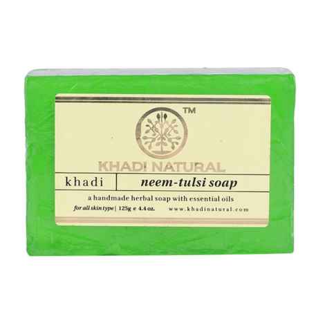 Buy Khadi Natural Ayurvedic Neem-Tulsi Soap (125 g) - Purplle