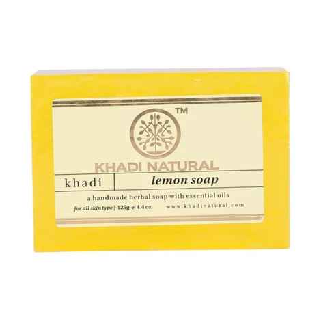 Buy Khadi Natural Ayurvedic Lemon Soap (125 g) - Purplle