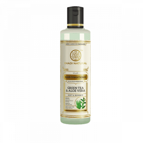 Buy Khadi Natural Ayurvedic Green Tea Aloevera Hair Conditioner Sls & Paraben Free (210 ml) - Purplle