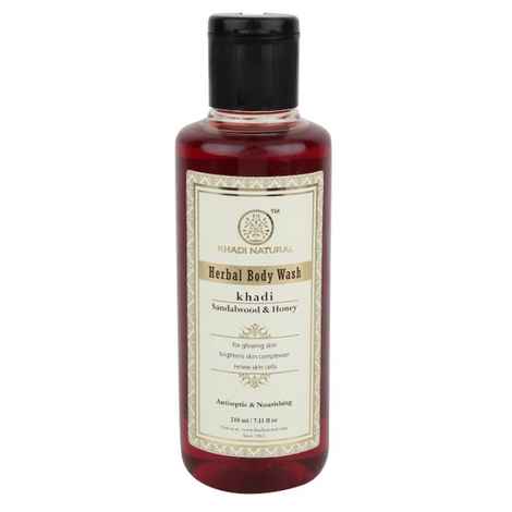 Khadi Natural Ayurvedic Sandalwood & Honey Body Wash (210 ml)